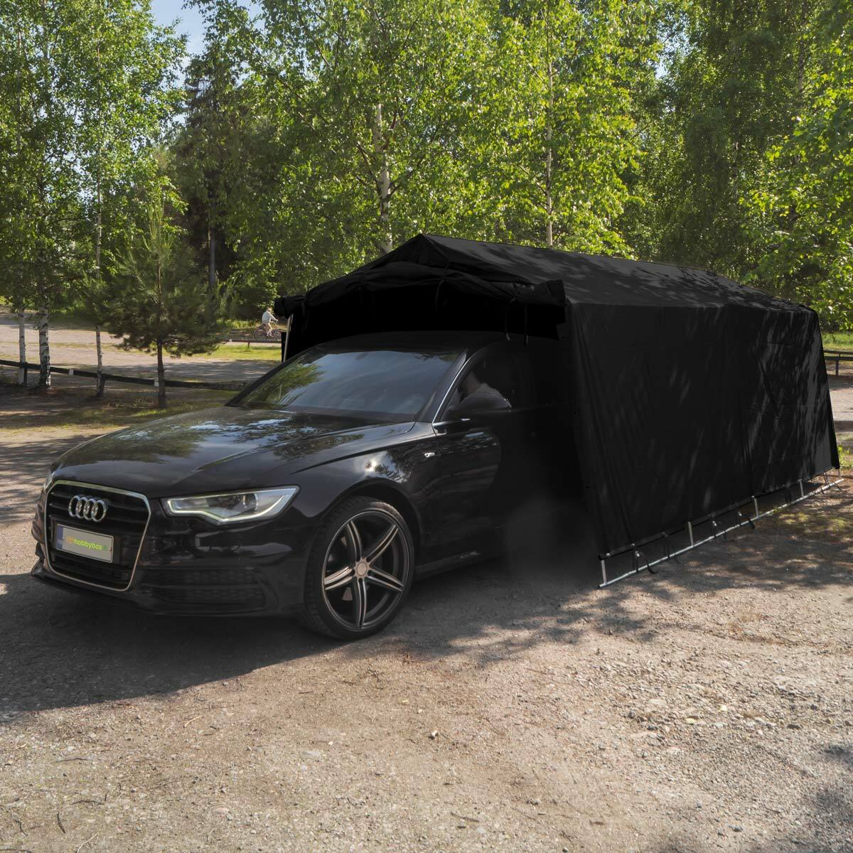 Fornorth Garagetält 3,2x6m, 500g/m2, svart
