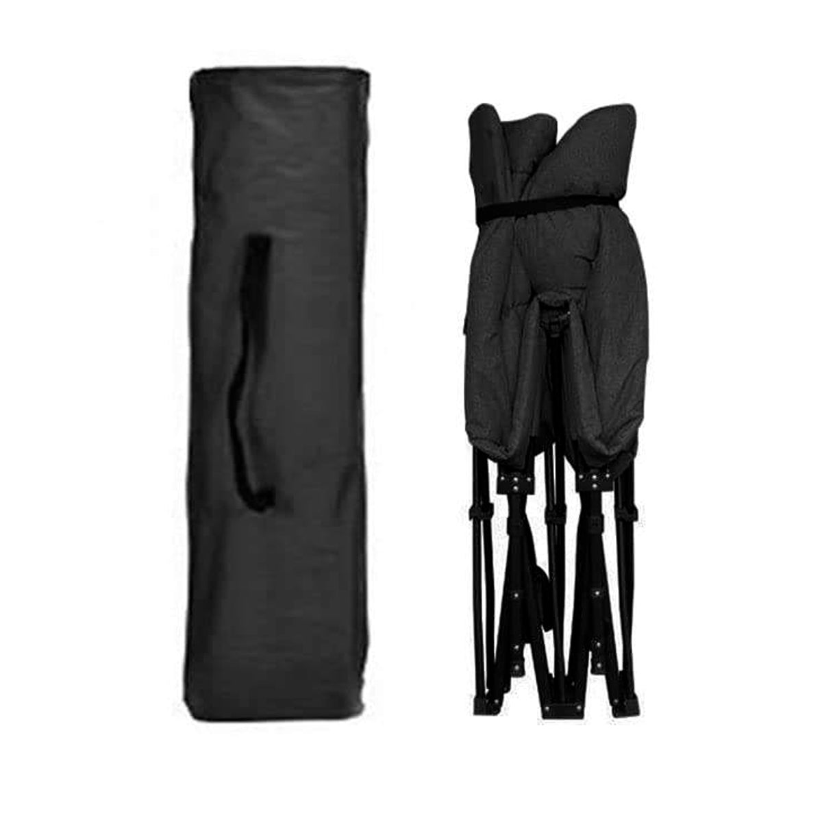 Nordcore Tältsäng Premium, Svart-190x68x40cm - max 200kg