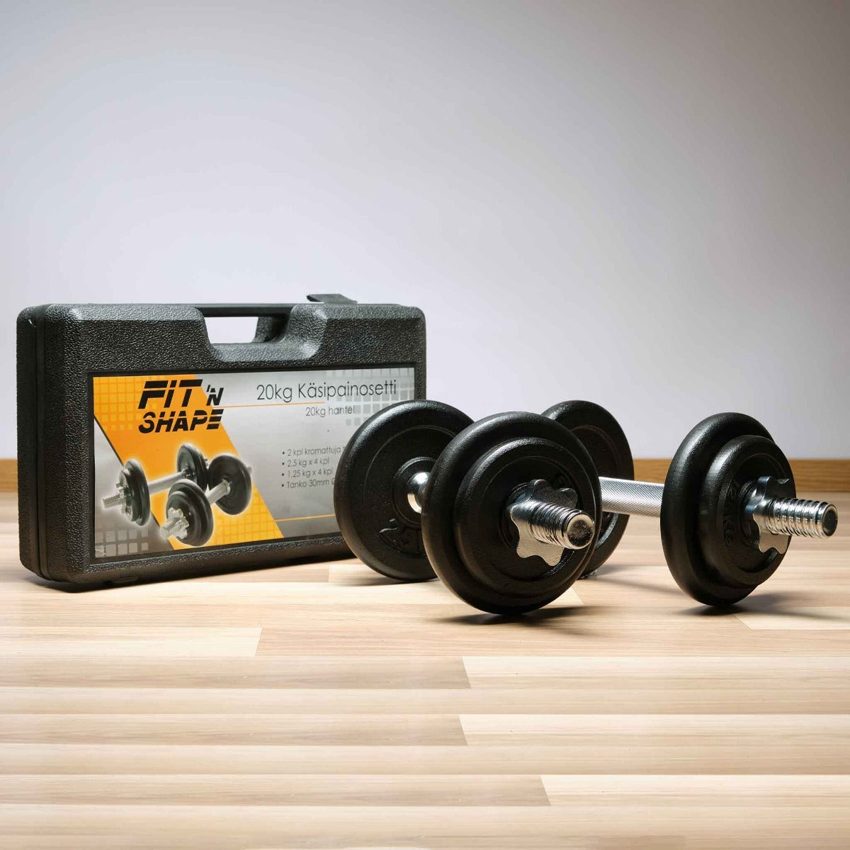 
              Fit&#39;n Shape Justerbara hantlar 20kg, viktskivor järn