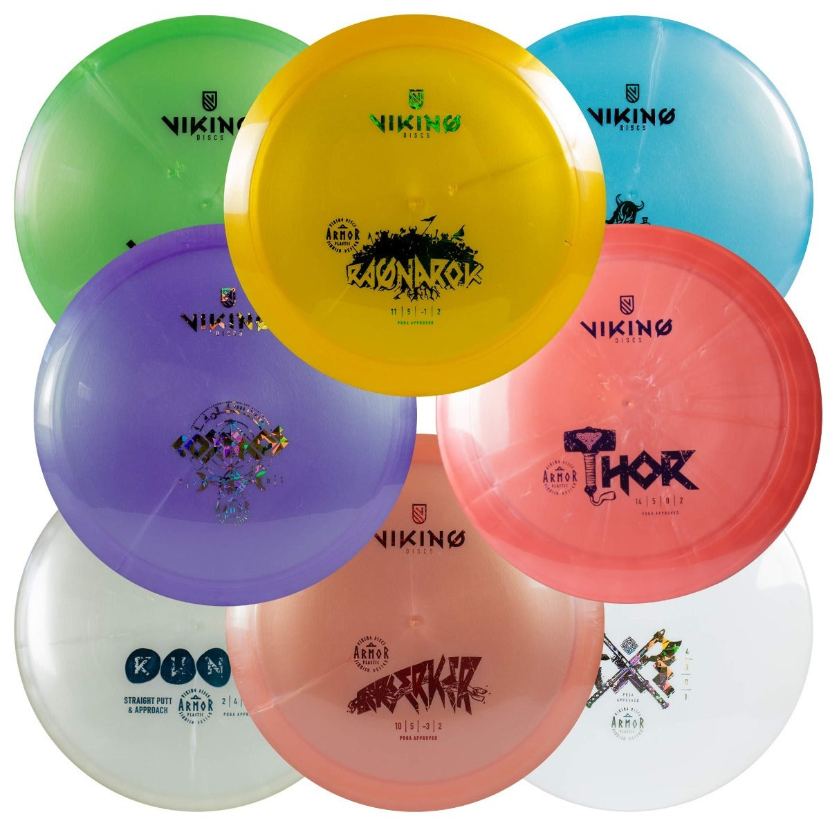 
              Viking Discs Full Armor Set, 8 Disc Set