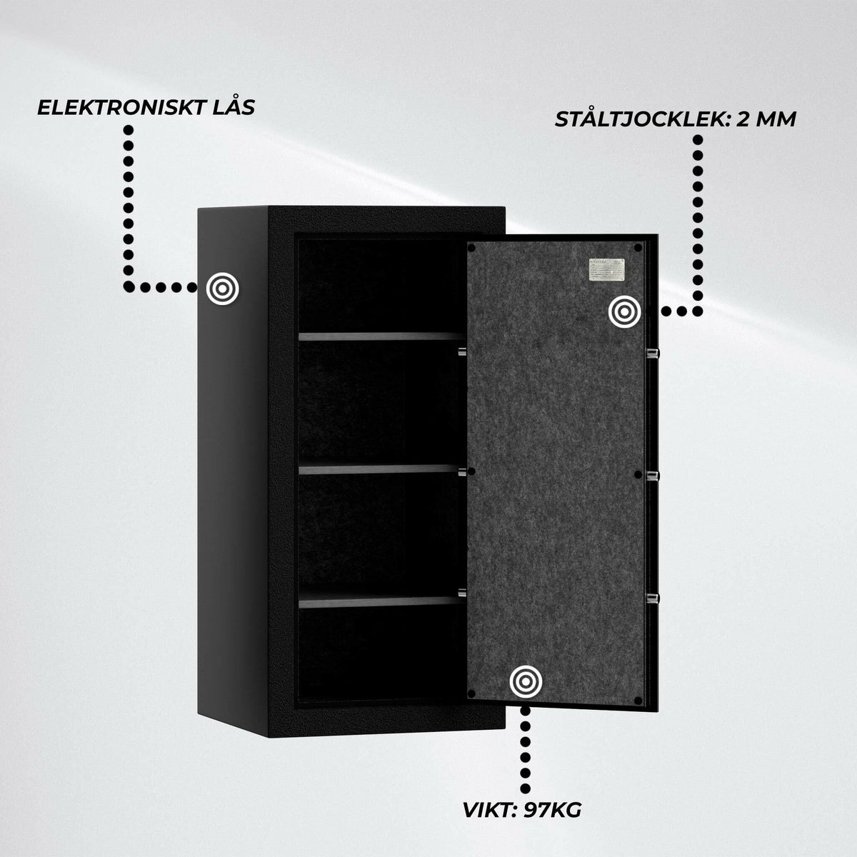 
              Fornorth Kassaskåp 1168X559X508mm