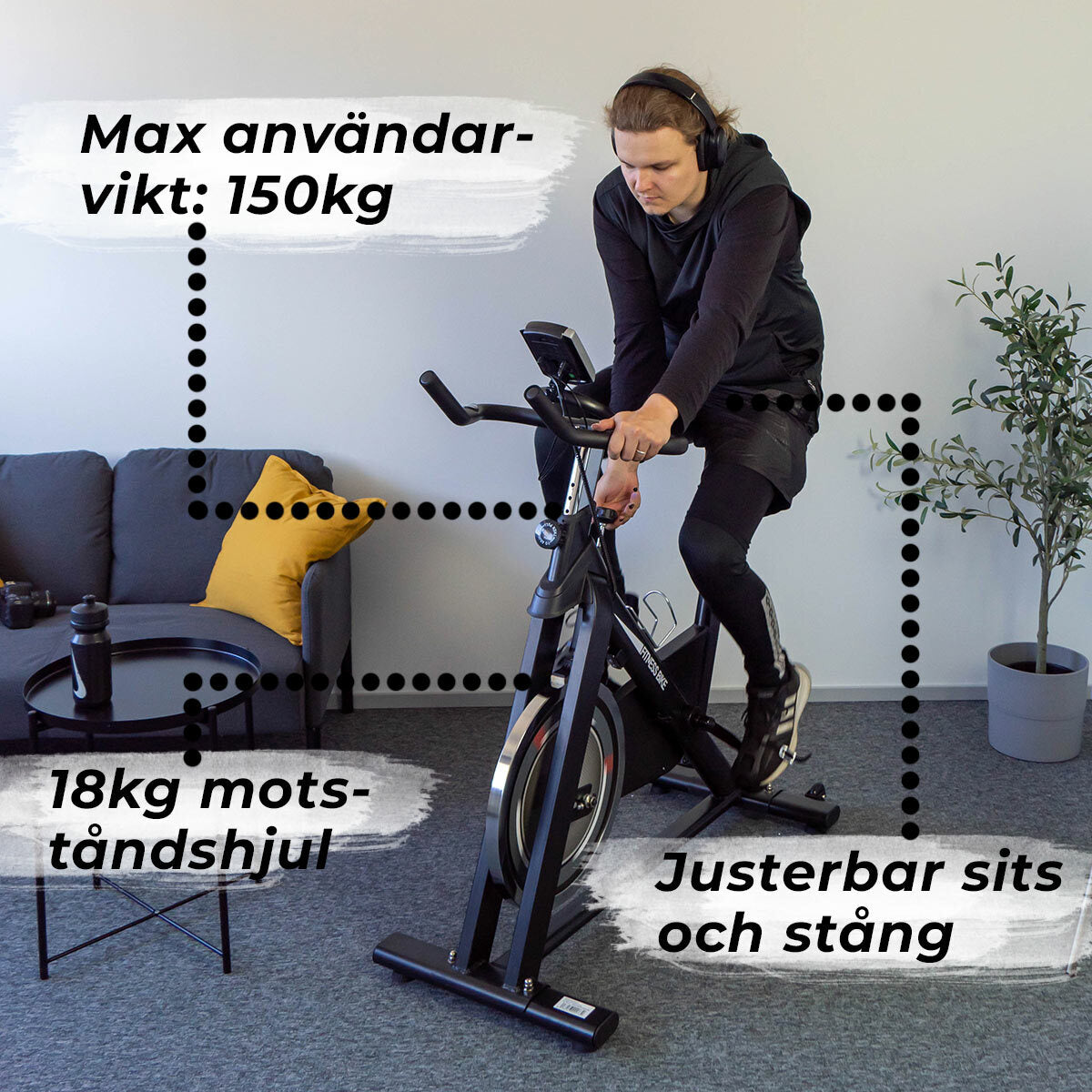 
              Nordcore Spinningcykel Core 1800