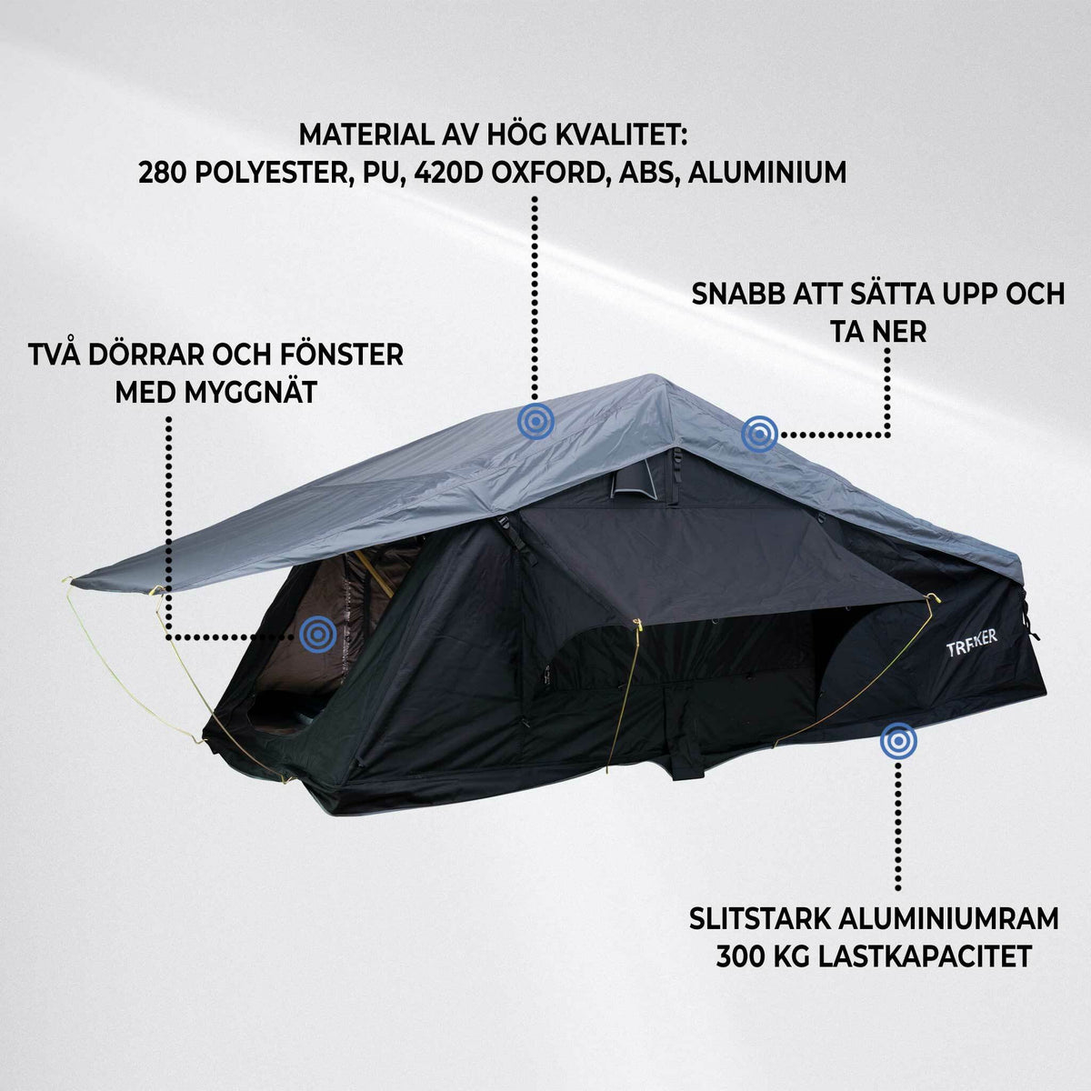 
              Trekker Taktält Cabin L, svart