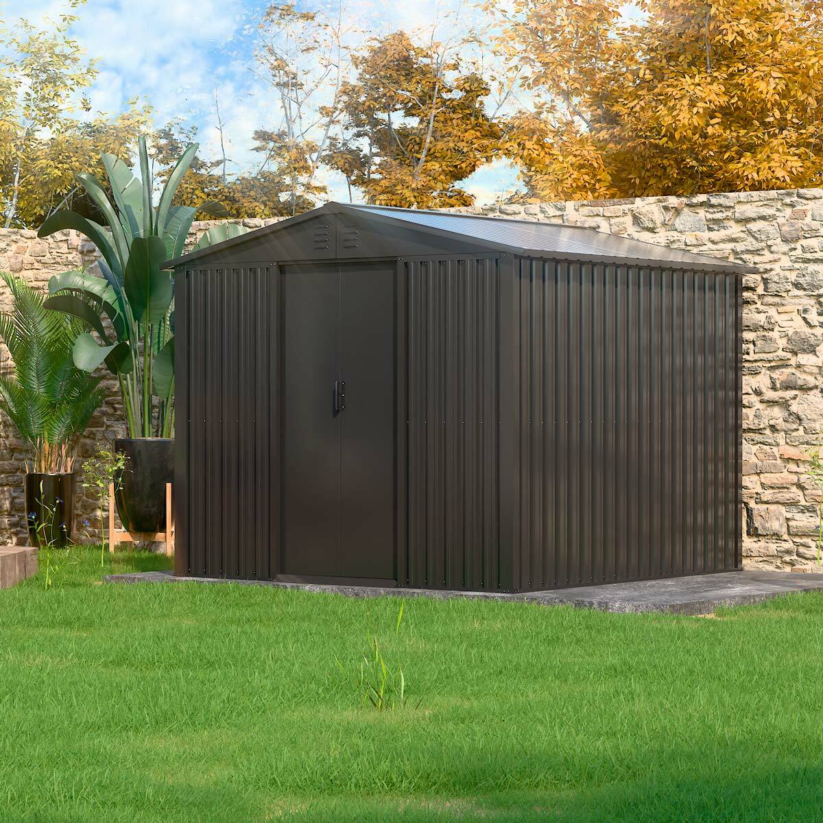 
              Fornorth Förråd 5.8m2, svart