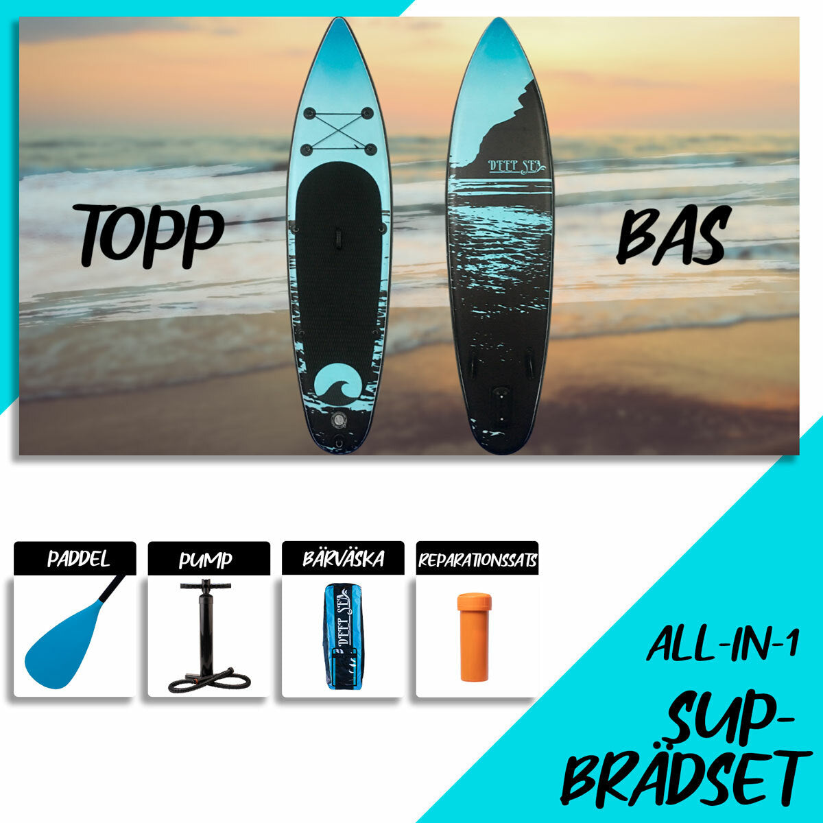 
              Deep Sea SUP-brädset Flow 300cm