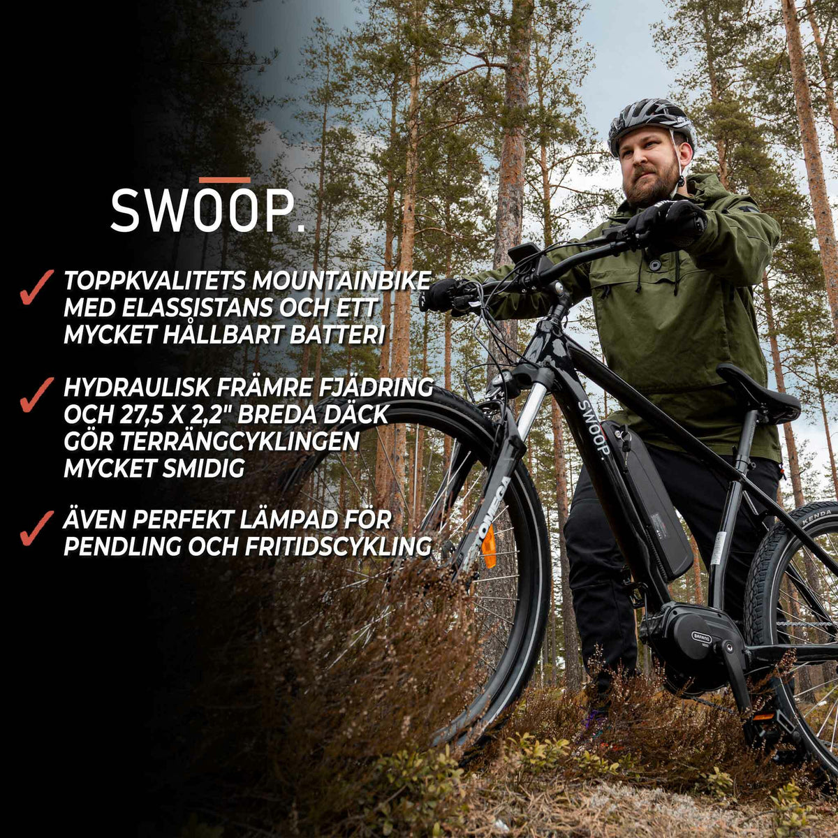 
              Swoop El-mountainbike MTB Seeker, 27,5&quot;