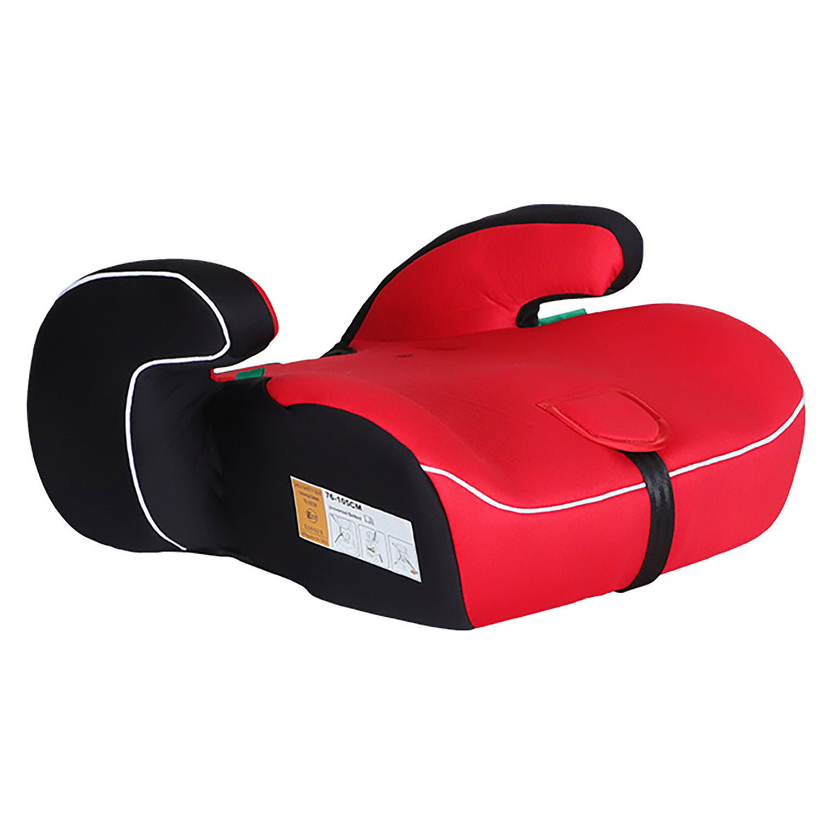 
              Kikid Bilbarnstol Basic 76-150cm R129, svart röd