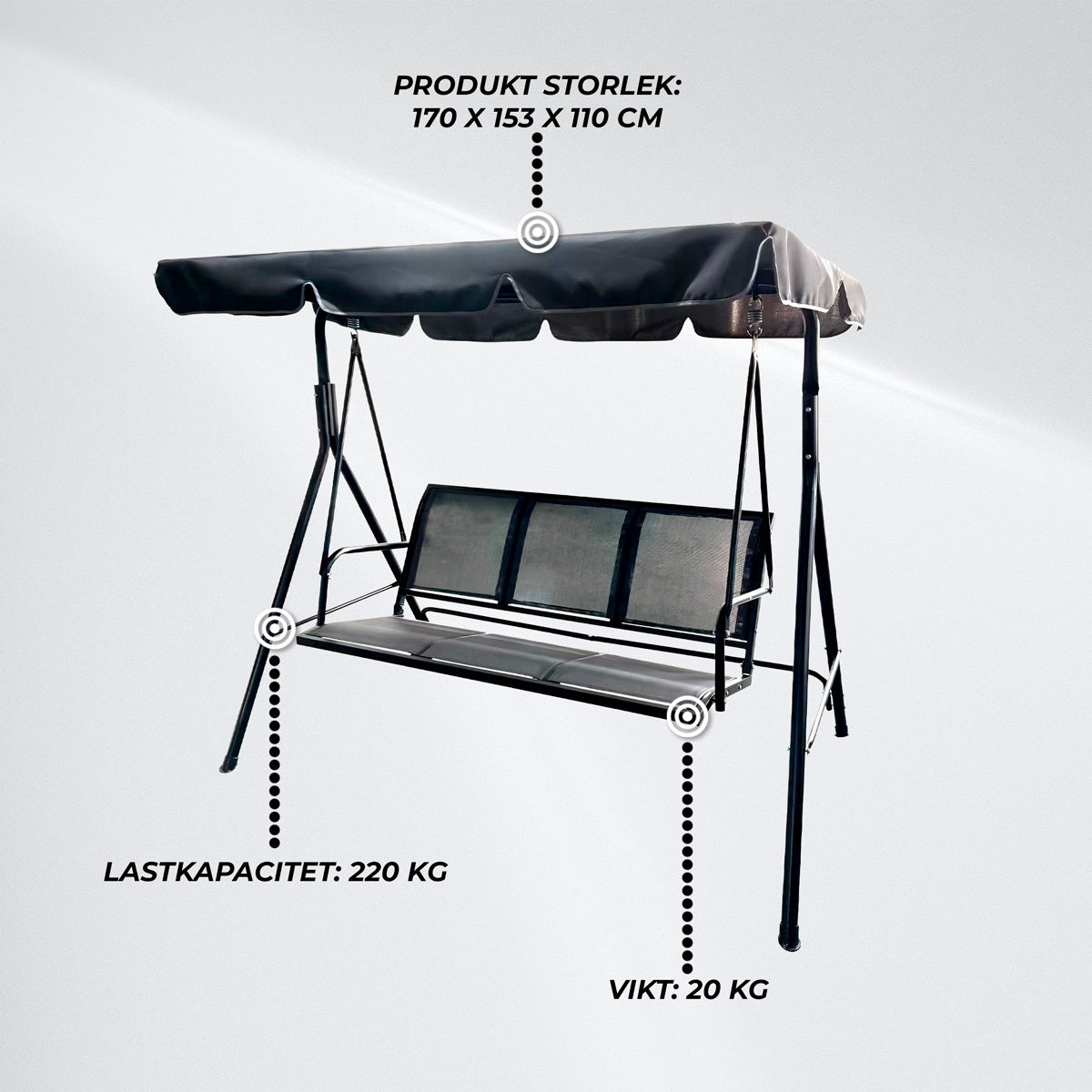 
              Lykke Hammock Elegance, Svart