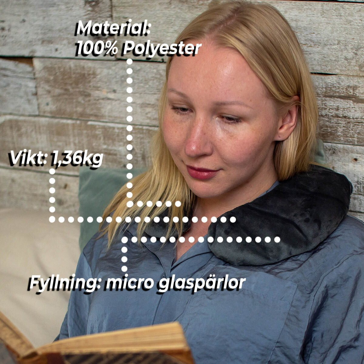 
              Polar Night Viktade U-Nackkudde