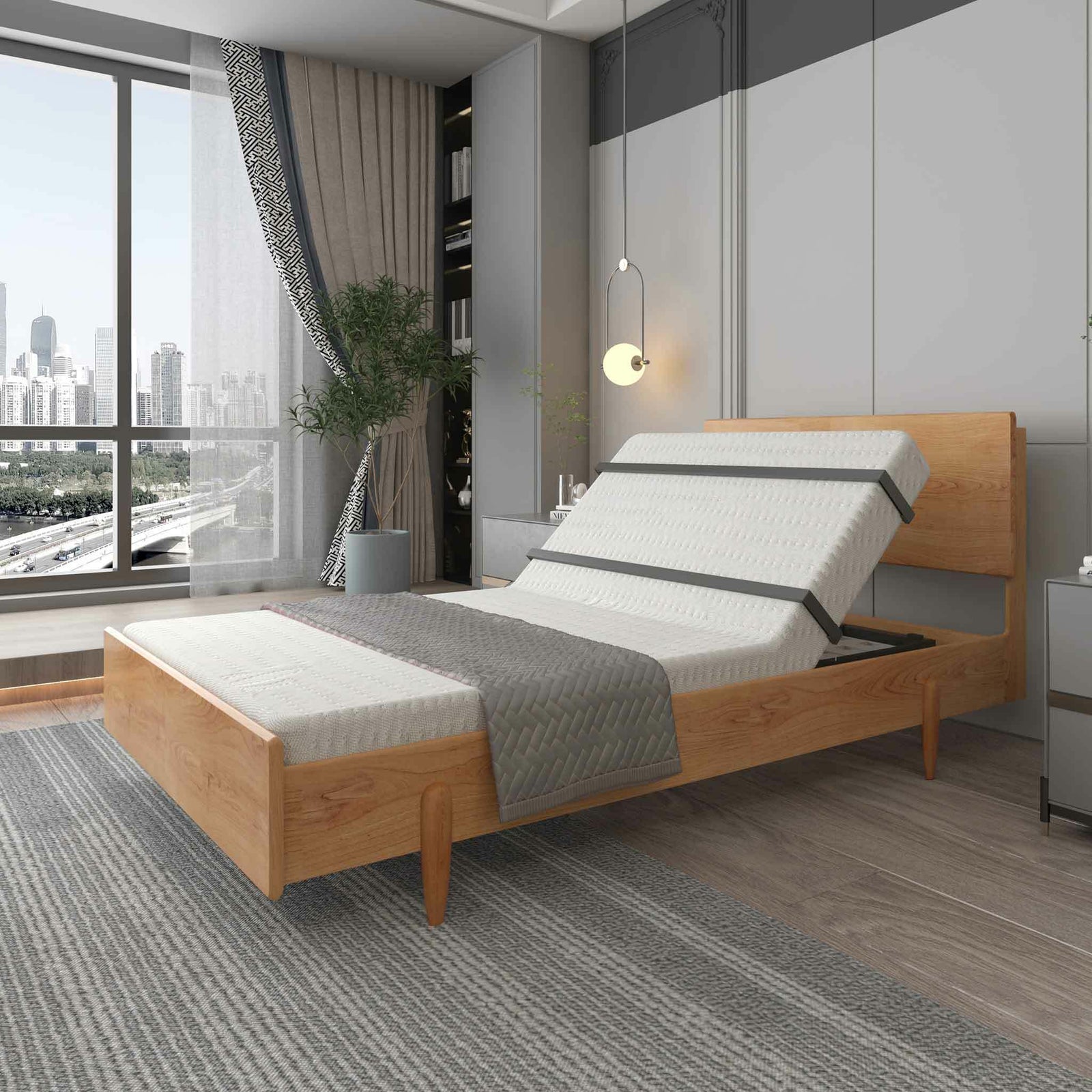 Lykke Ställbar säng Nordic mekanism