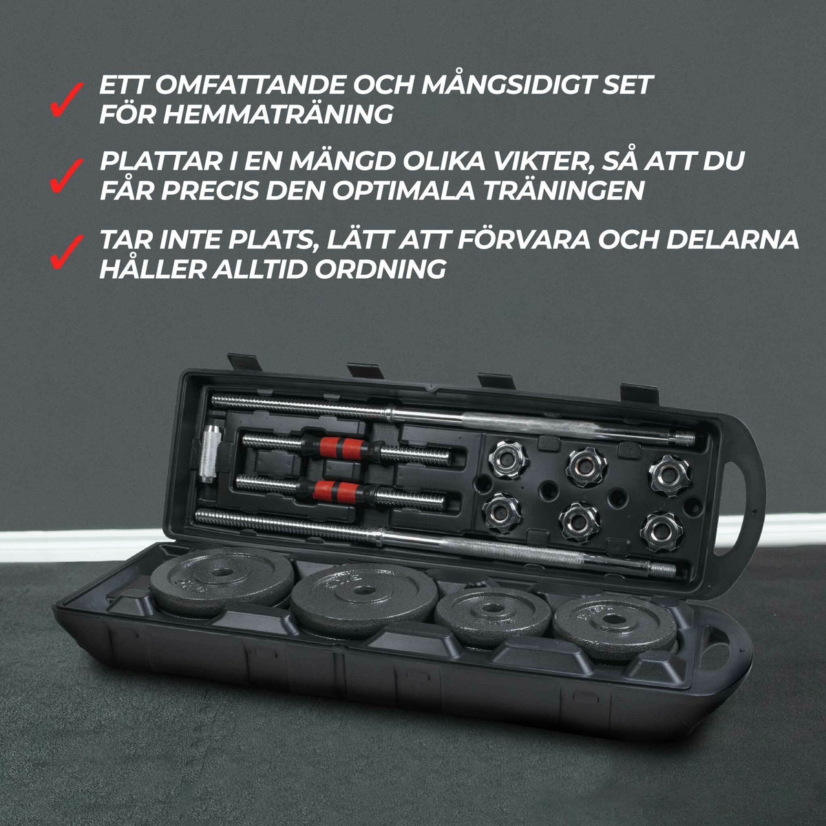 
              Nordcore Skivstångsset Core 50kg