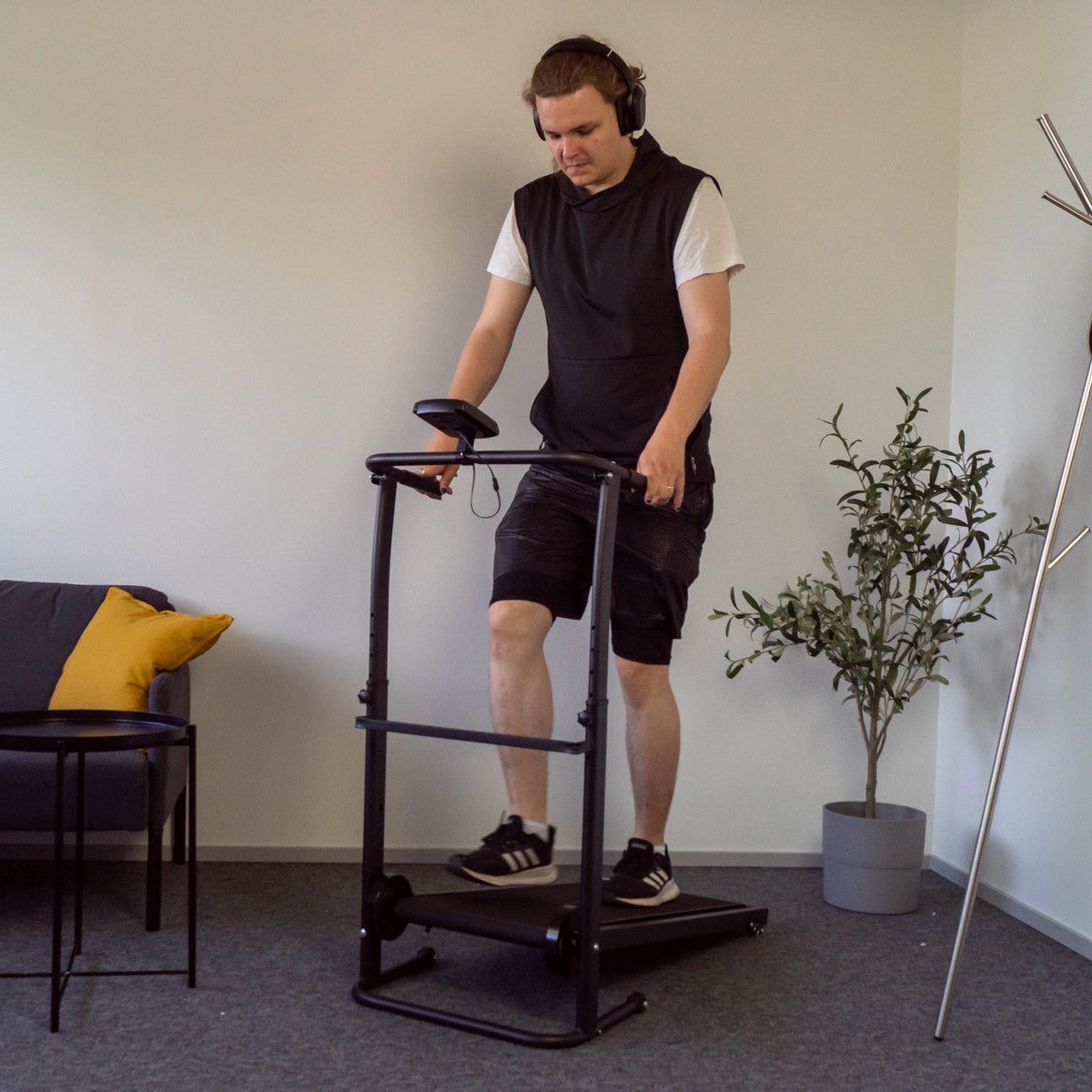 
              React gåband-löpband, Svart