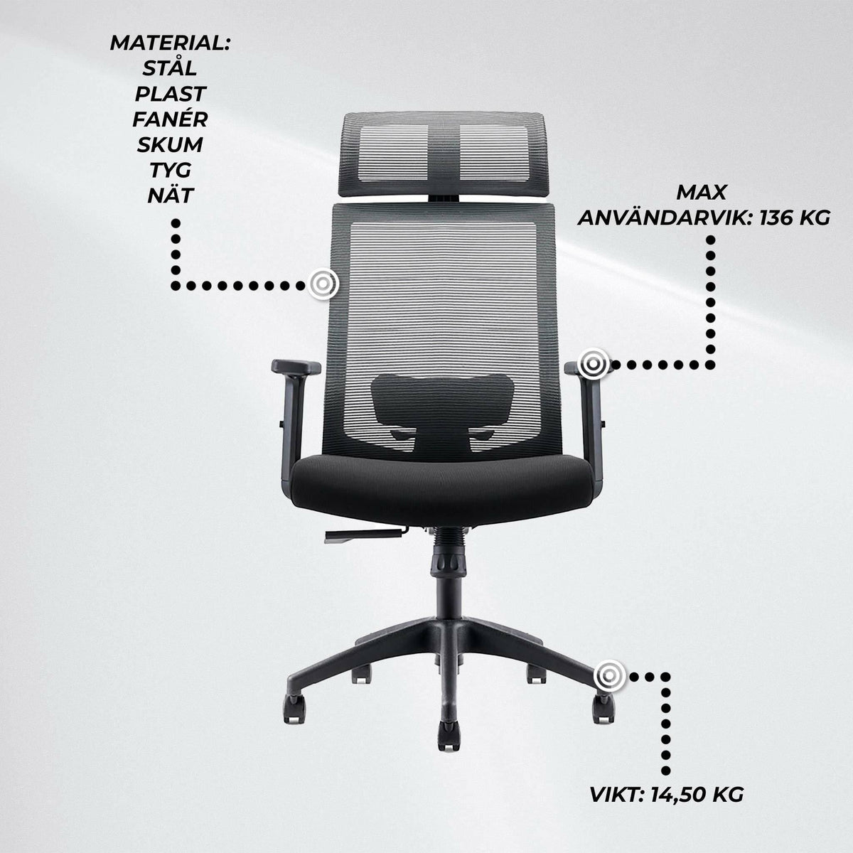 
              Lykke Kontorsstol Comfort