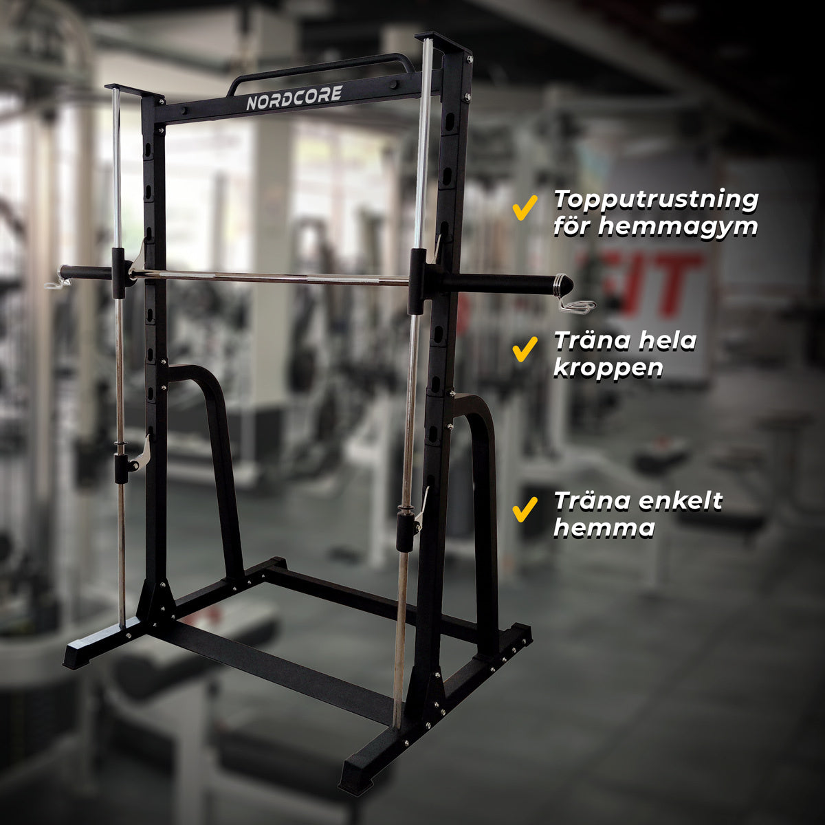 Core Smith maskin half rack Skivstångsställning