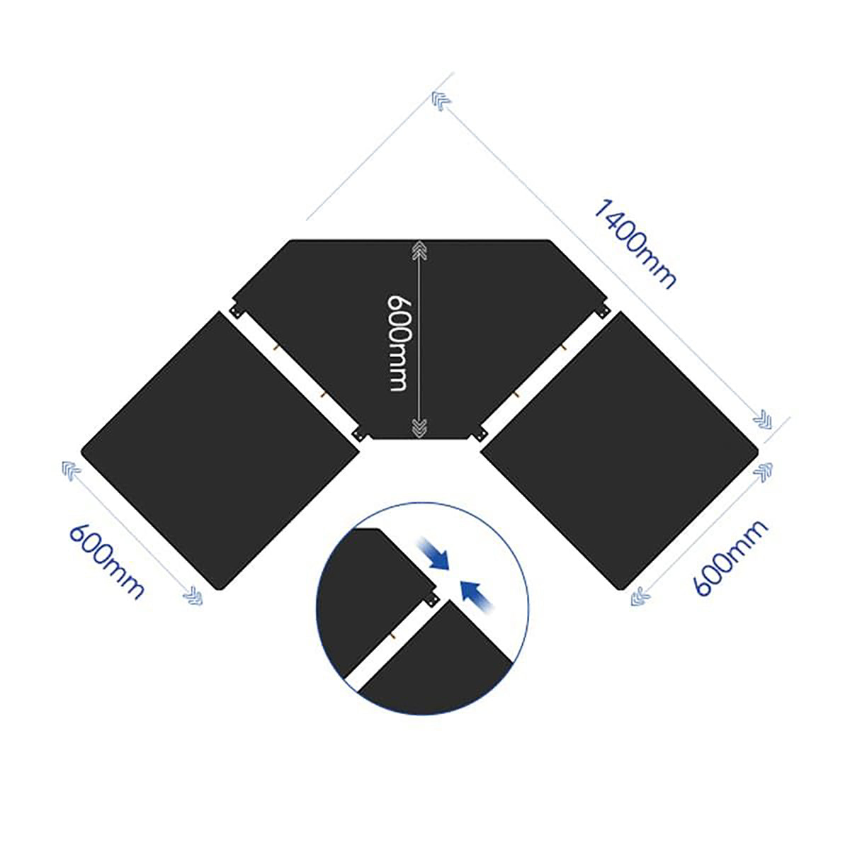 
              Lykke Höj och sänkbart hörnskrivbord M100, svart