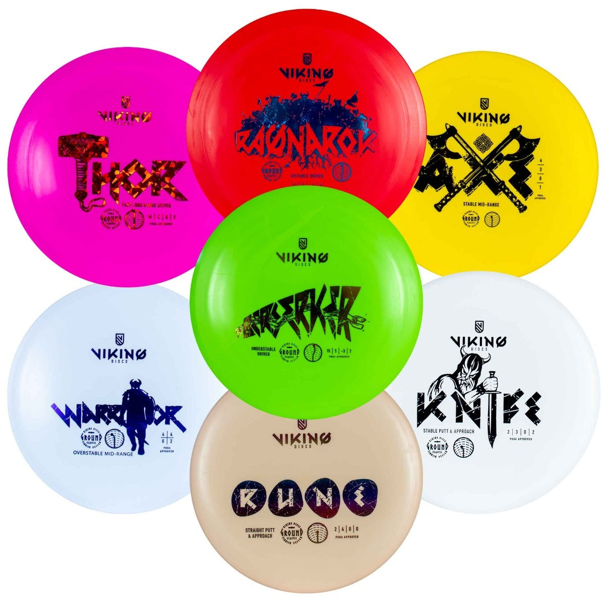 
              Viking Discs Ground Set, 7 disc set