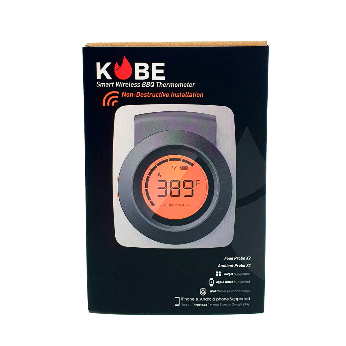 Smart Heat stekmätare KOBE lämplig för alla gasgrillar, 2 sensorer