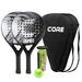 Core padelracket graphite PRO set, 2 racketar och bollar