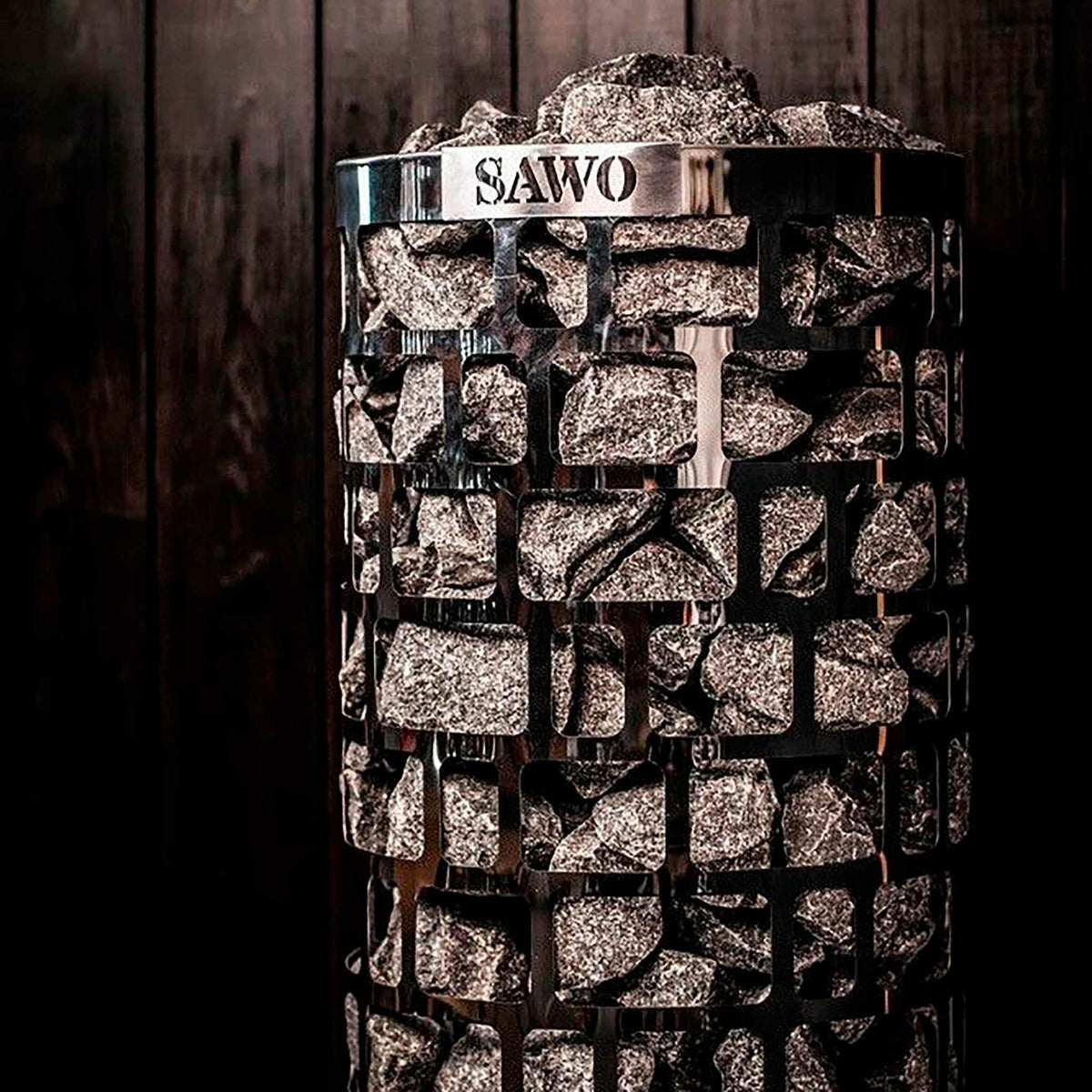 
              SAWO Bastuaggregat Aries Round Ni2, 6kW, 5-9m³, separat kontrollpanel