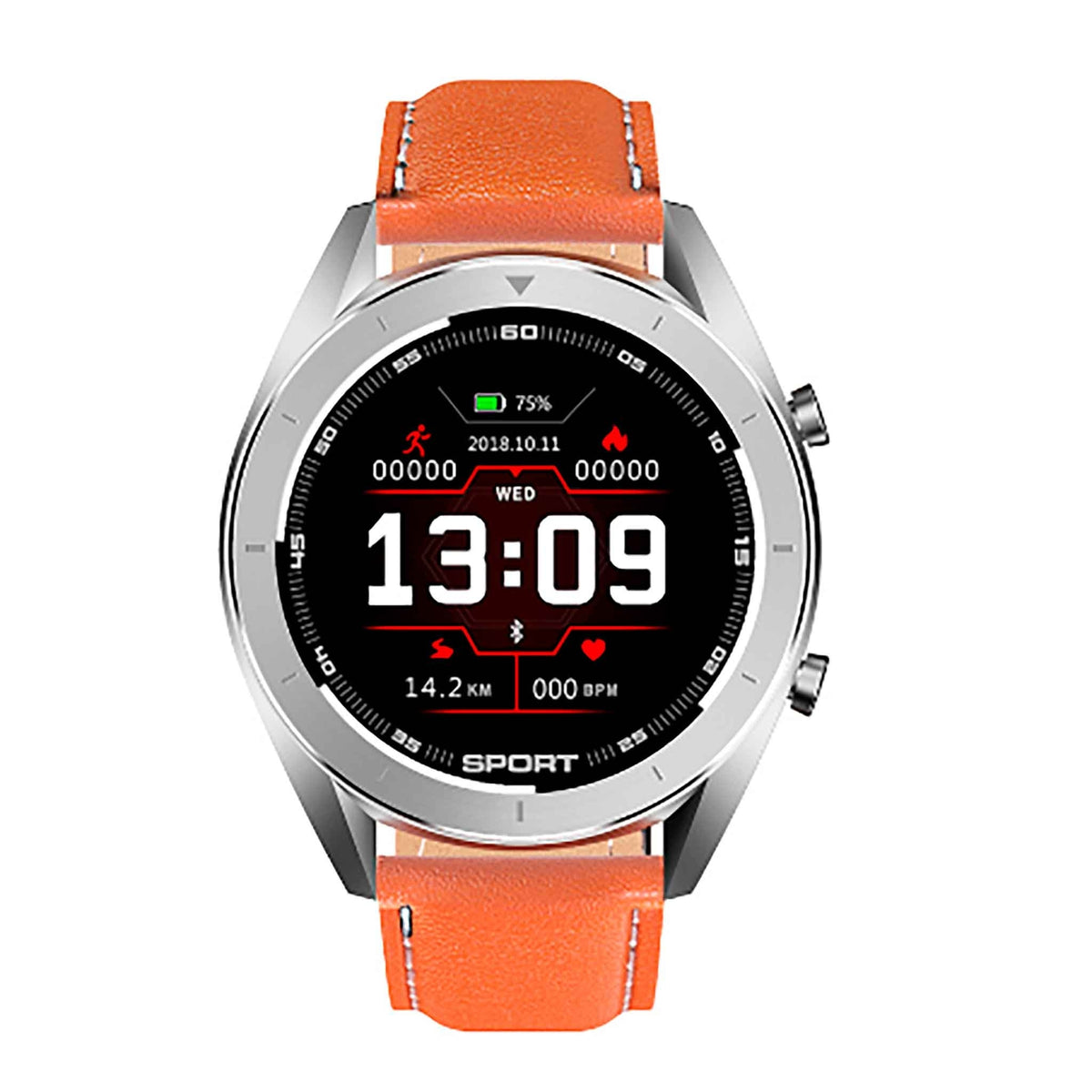 
              Kuura Smartwatch FM3 med läderrem