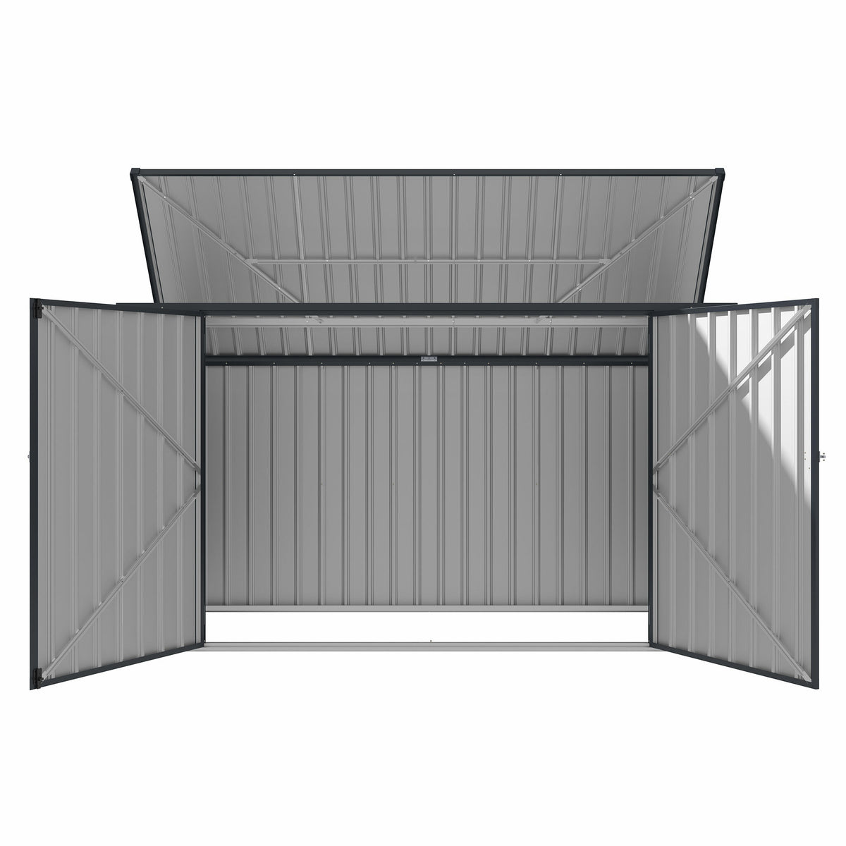 
              Fornorth Sopskjul 237x101x131cm, mörkgrå