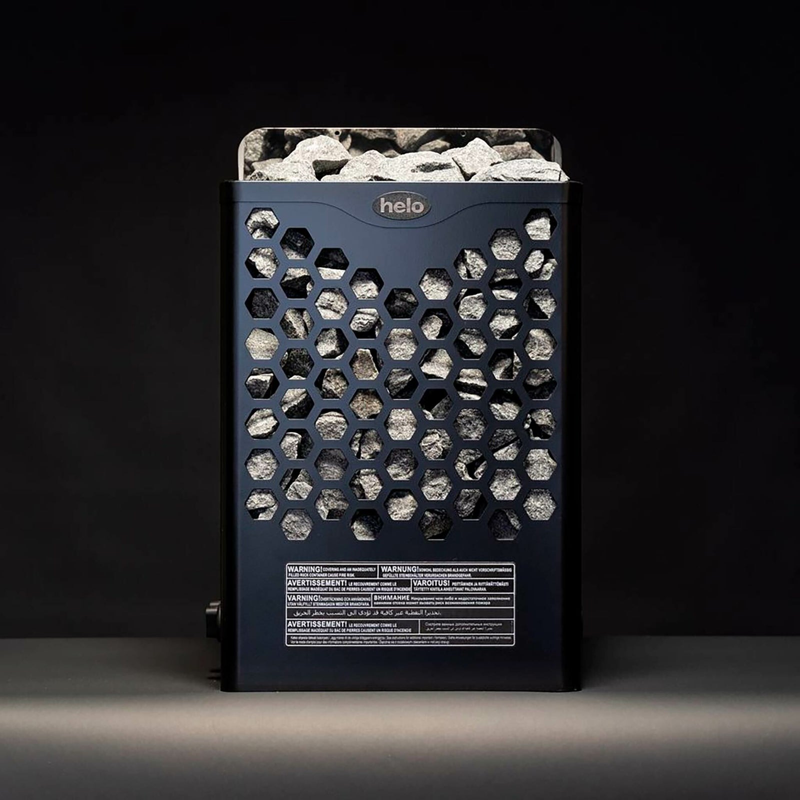 Helo Bastuaggregat Hanko 80 STJ, 8kW, 8-12m³, fast styrpanel, svart