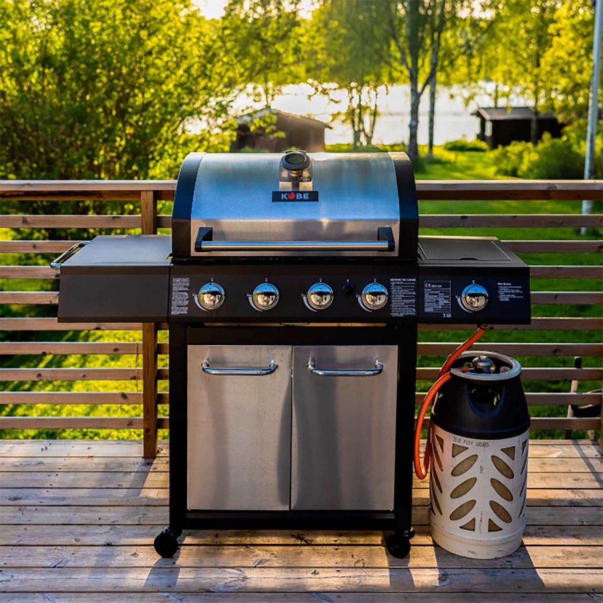 KOBE Gasolgrill PRIMA 4+1, 146x121x57cm