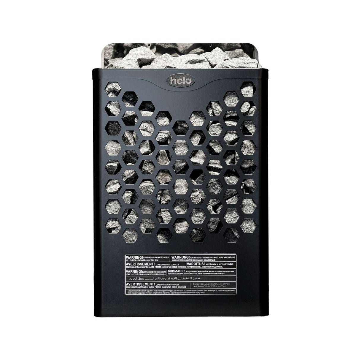 Helo Bastuaggregat Hanko 60 STJ, 6kW, 5-9m³, fast styrpanel, svart