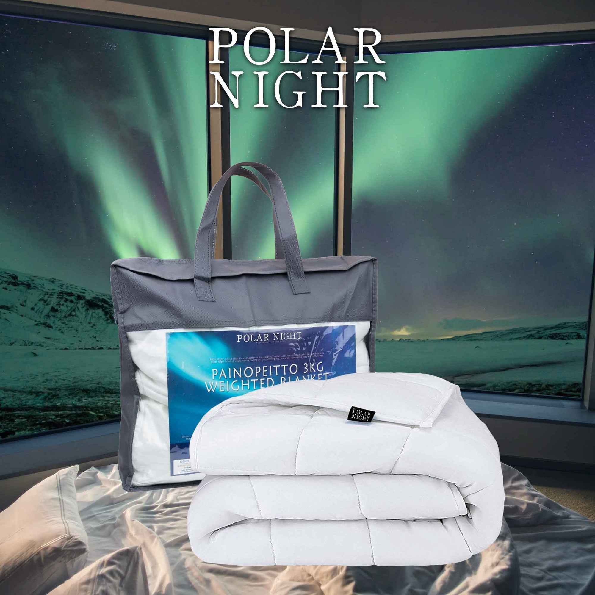 Polar Night barns tyngdtäcke bomull, 100x150cm (3-5kg)