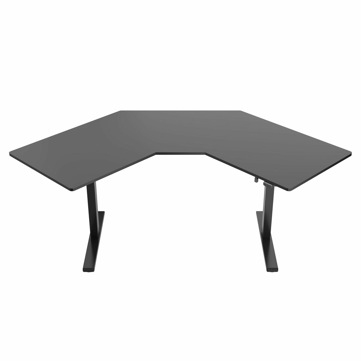 Lykke Höj och sänkbart hörnskrivbord M100, svart