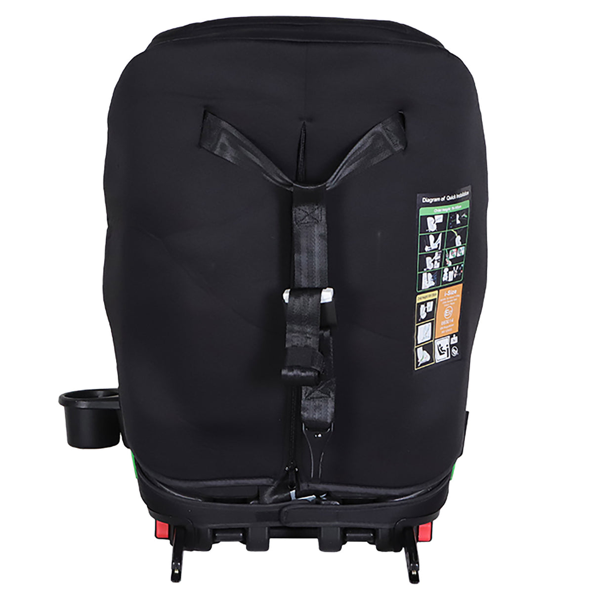 
              Kikid Bilbarnstol Premium 76-150cm i-Size ISOFIX R129, svart