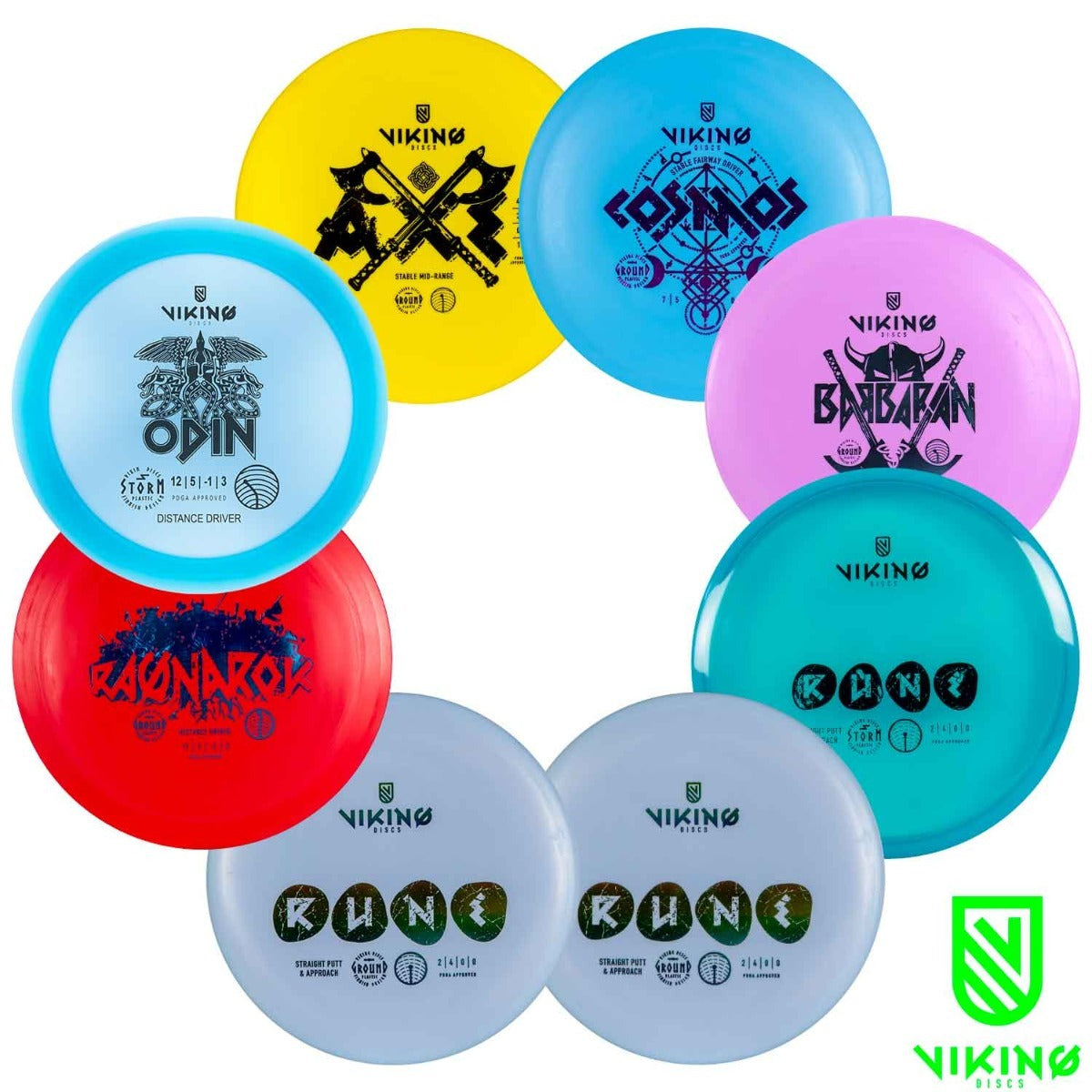 
              Viking Discs Starter Set, 8 disc set