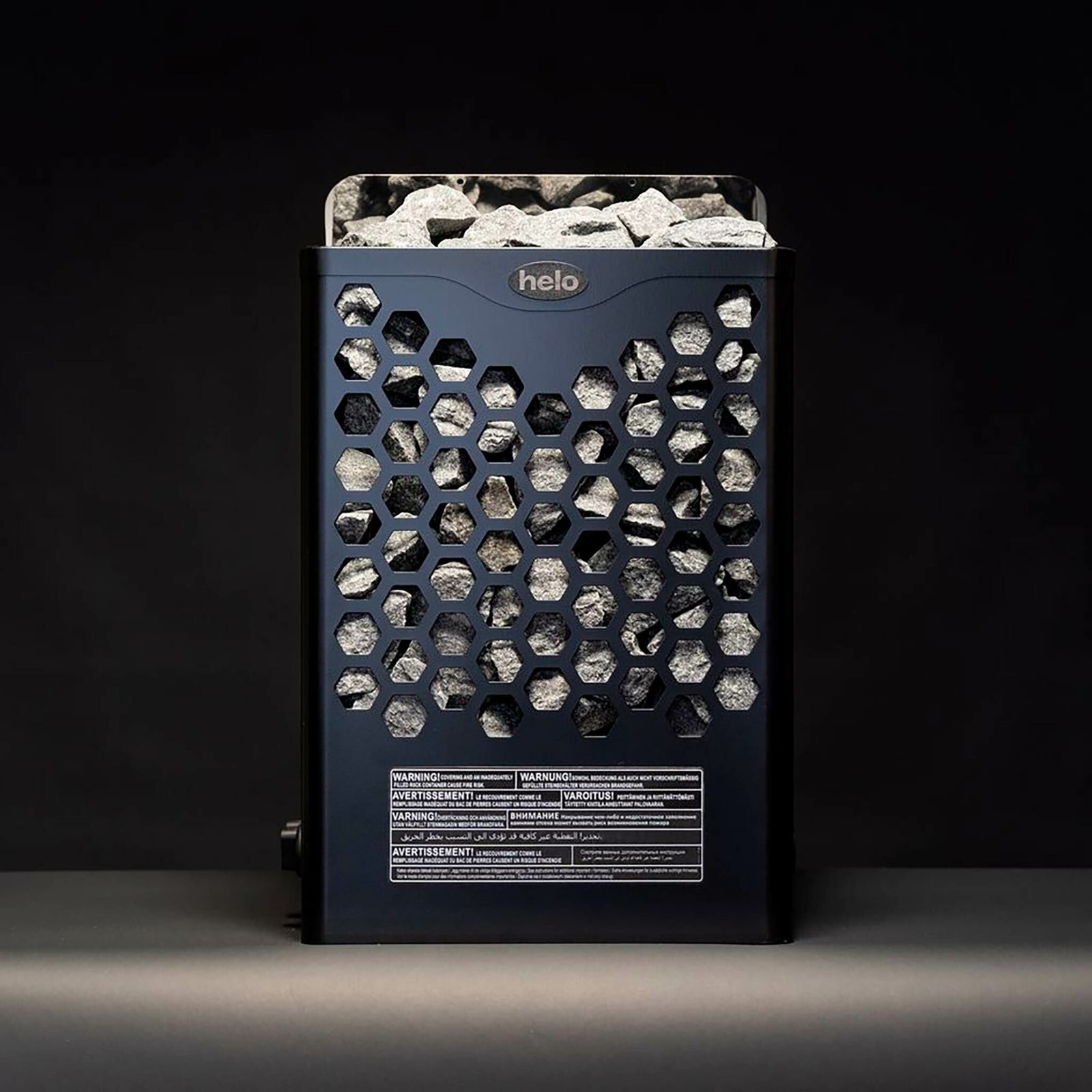 Helo Bastuaggregat Hanko 60 STJ, 6kW, 5-9m³, fast styrpanel, svart