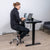 Lykke höj och sänkbart skrivbord M200, svart, 120 x 60cm
