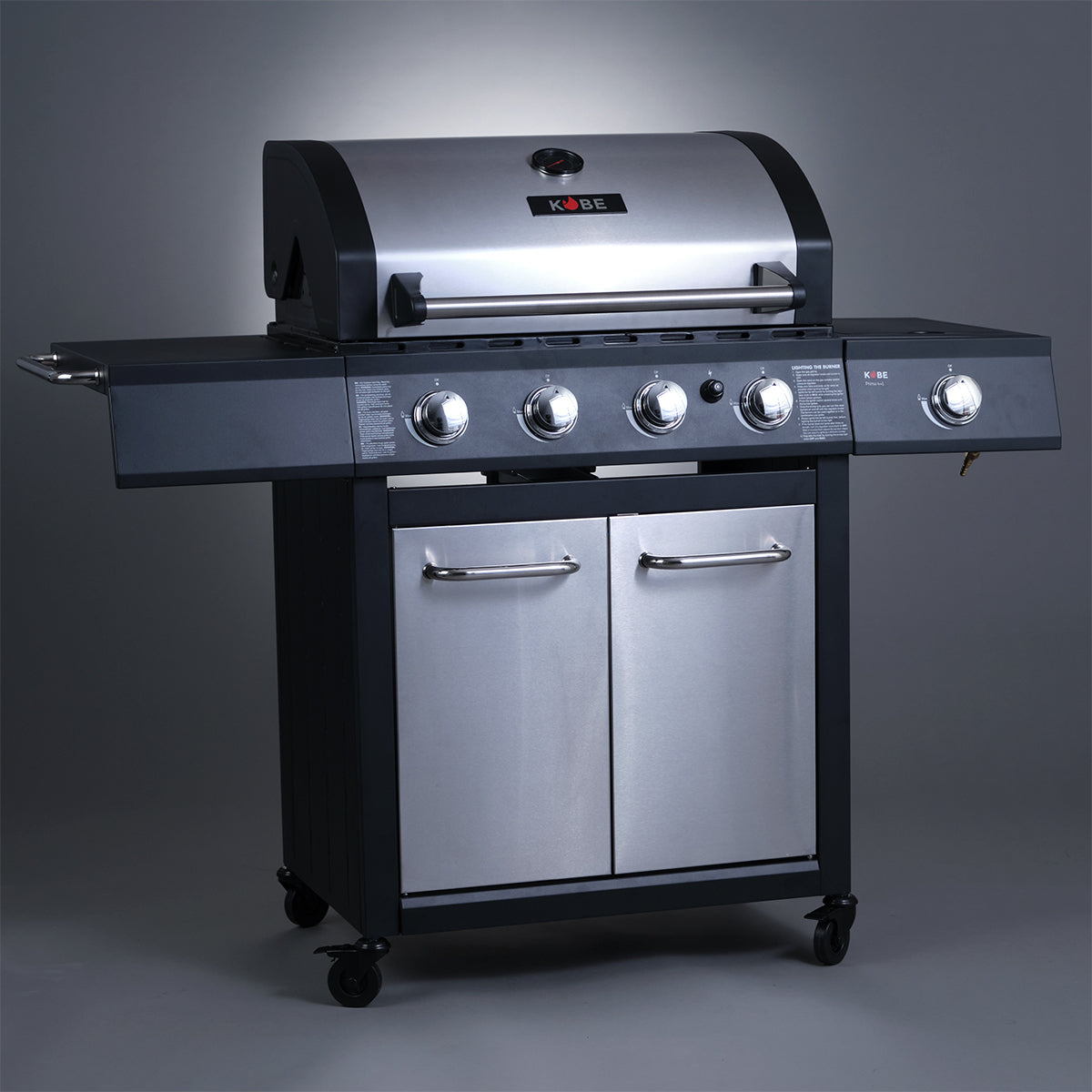 
              KOBE Gasolgrill PRIMA 4+1, 146x121x57cm