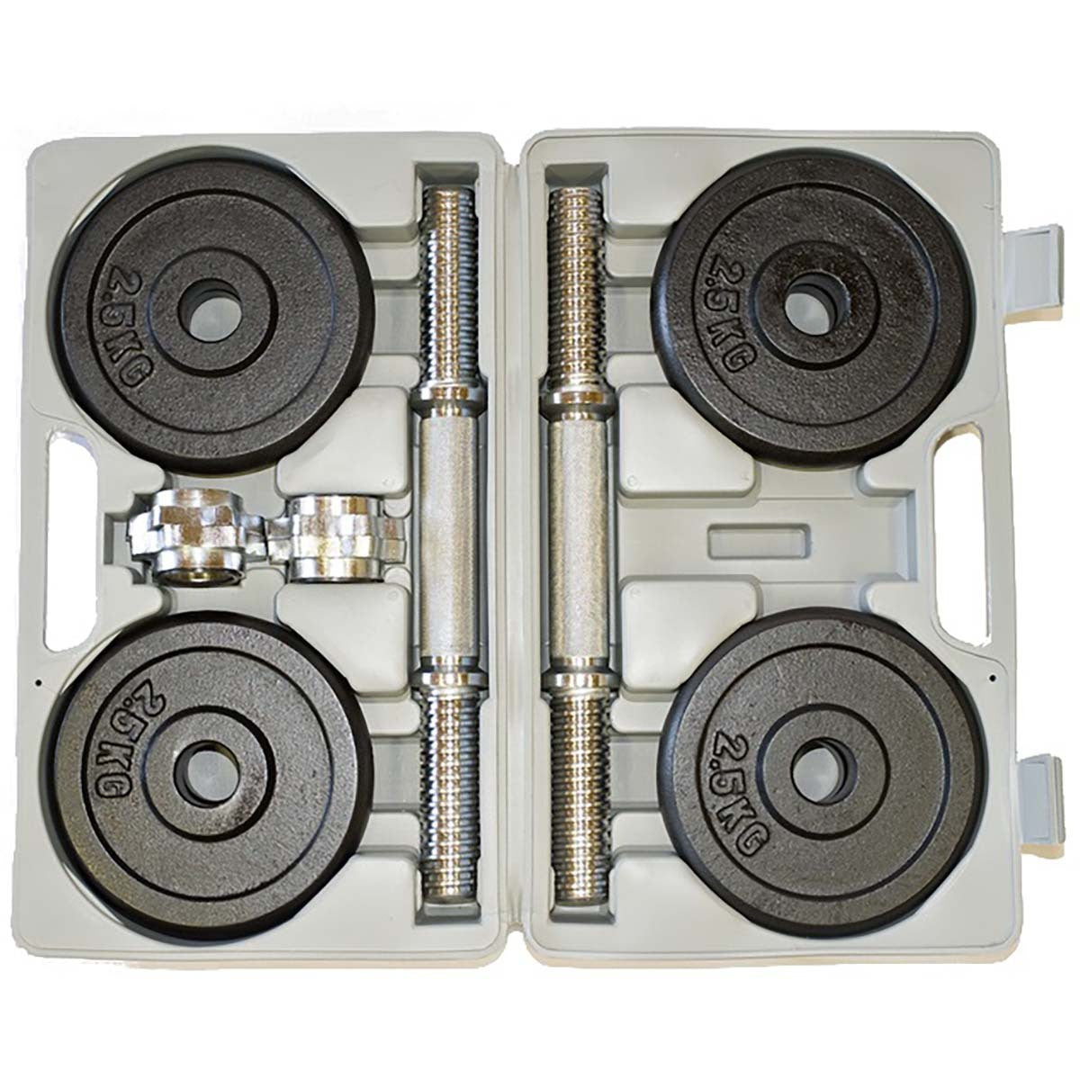 
              Fit&#39;n Shape Justerbara hantlar 20kg, viktskivor järn