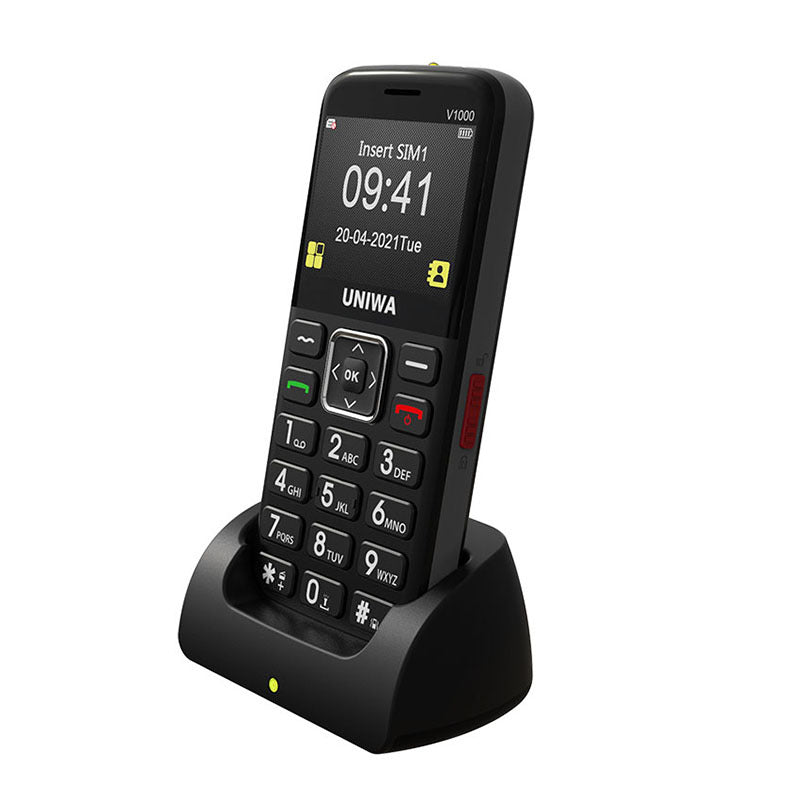 Uniwa Mobiltelefon för äldre V1000
