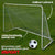 Prosport Fotbollsmål Real 240 x 150 cm